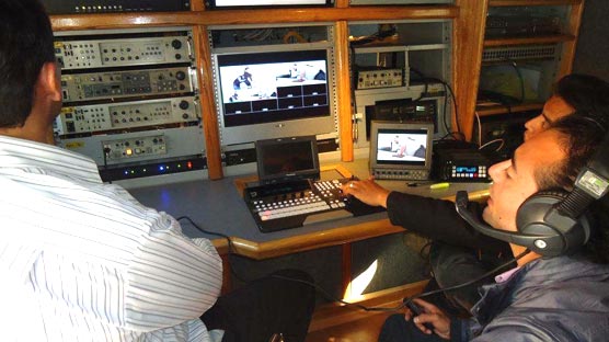 Sala de control broadcast